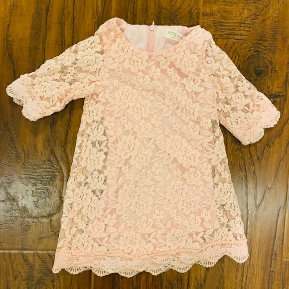 Other - Boutique Long Sleeve Lace Dress (6-9mo)